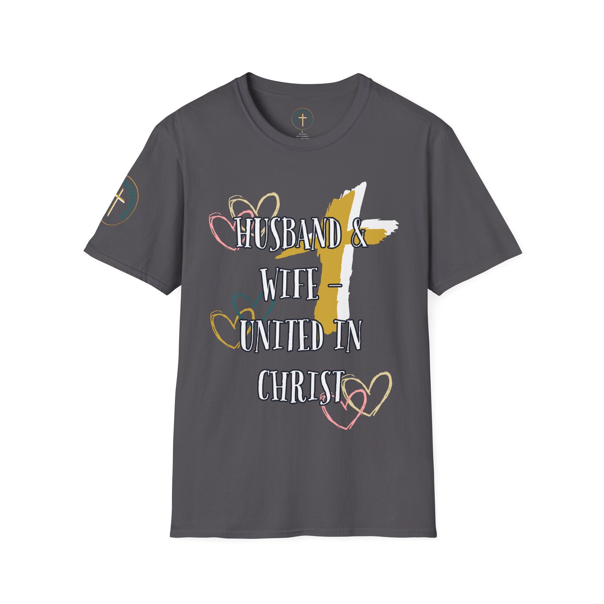 Husband & Wife - United in Christ. T-Shirt