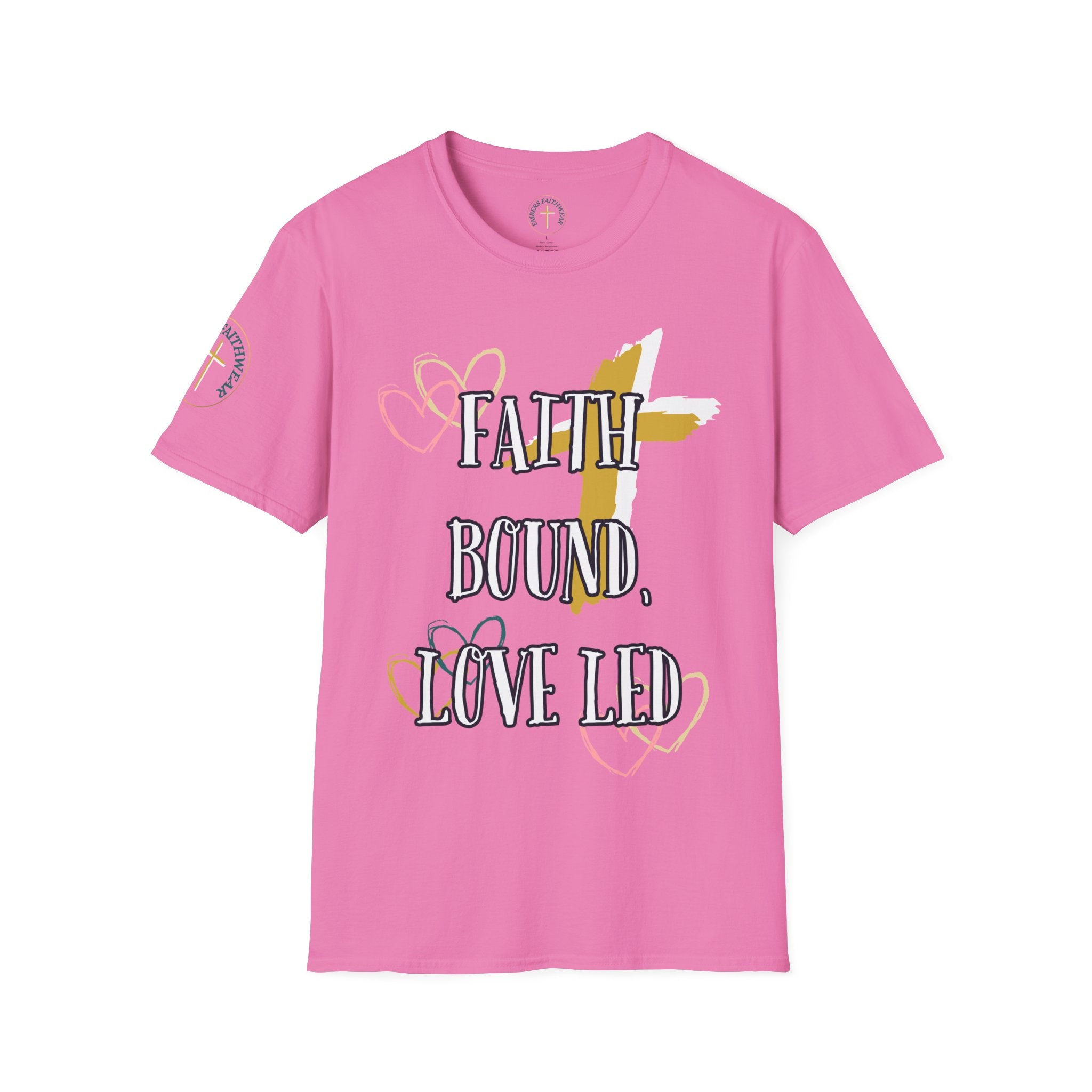 Faith bound, Love led. T-Shirt