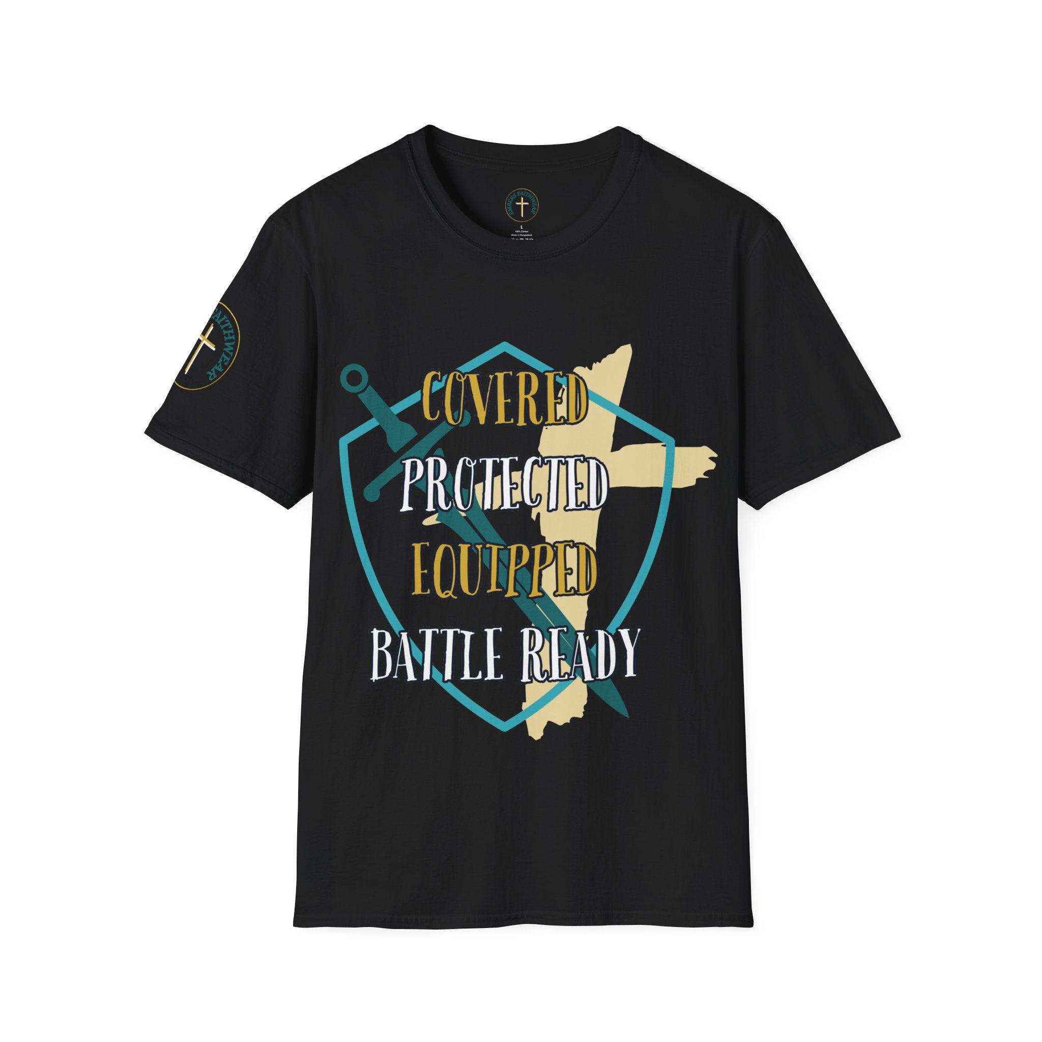 Covered Protected Equipped.  T-Shirt
