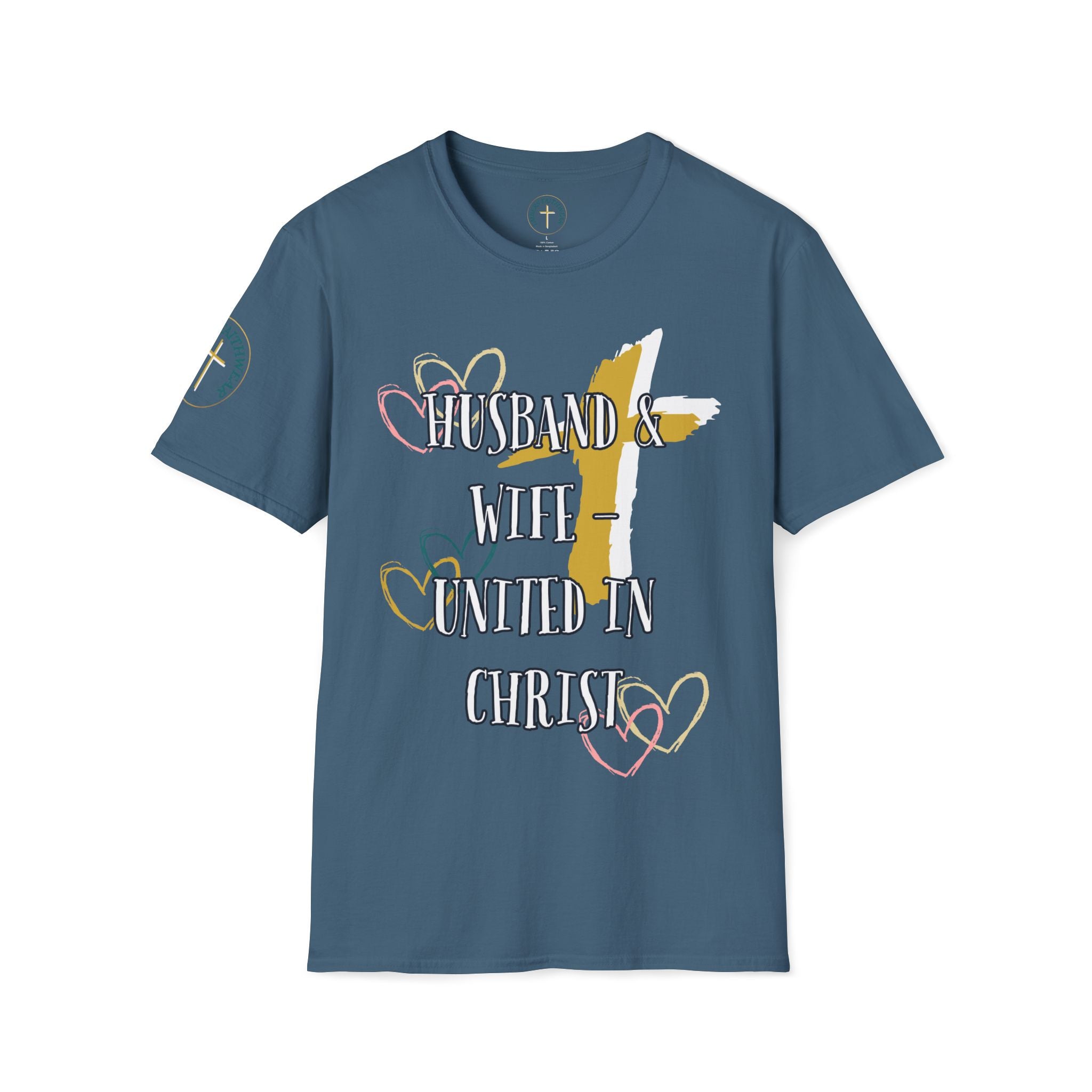 Husband & Wife - United in Christ. T-Shirt