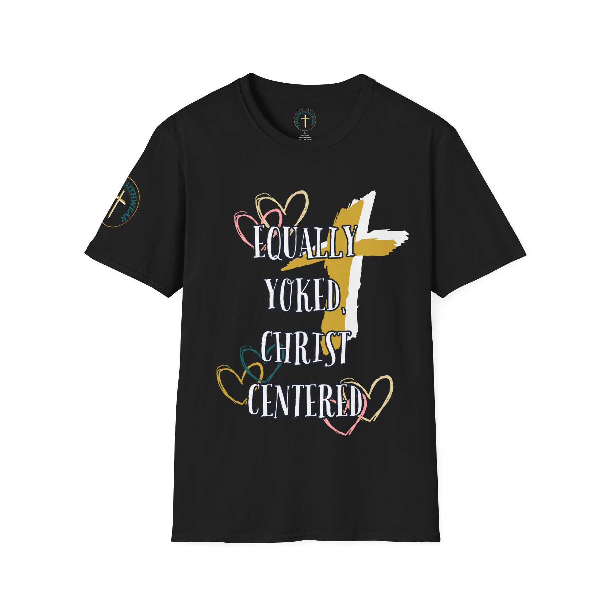 Equally yoked, Christ centered. T-Shirt