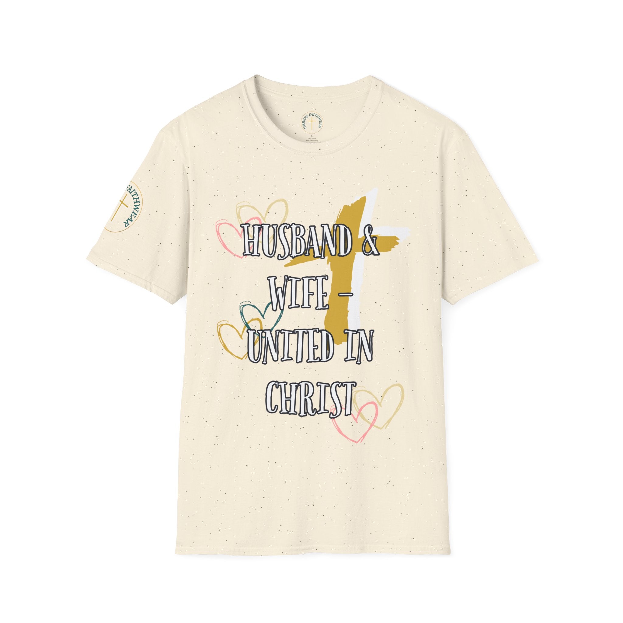 Husband & Wife - United in Christ. T-Shirt