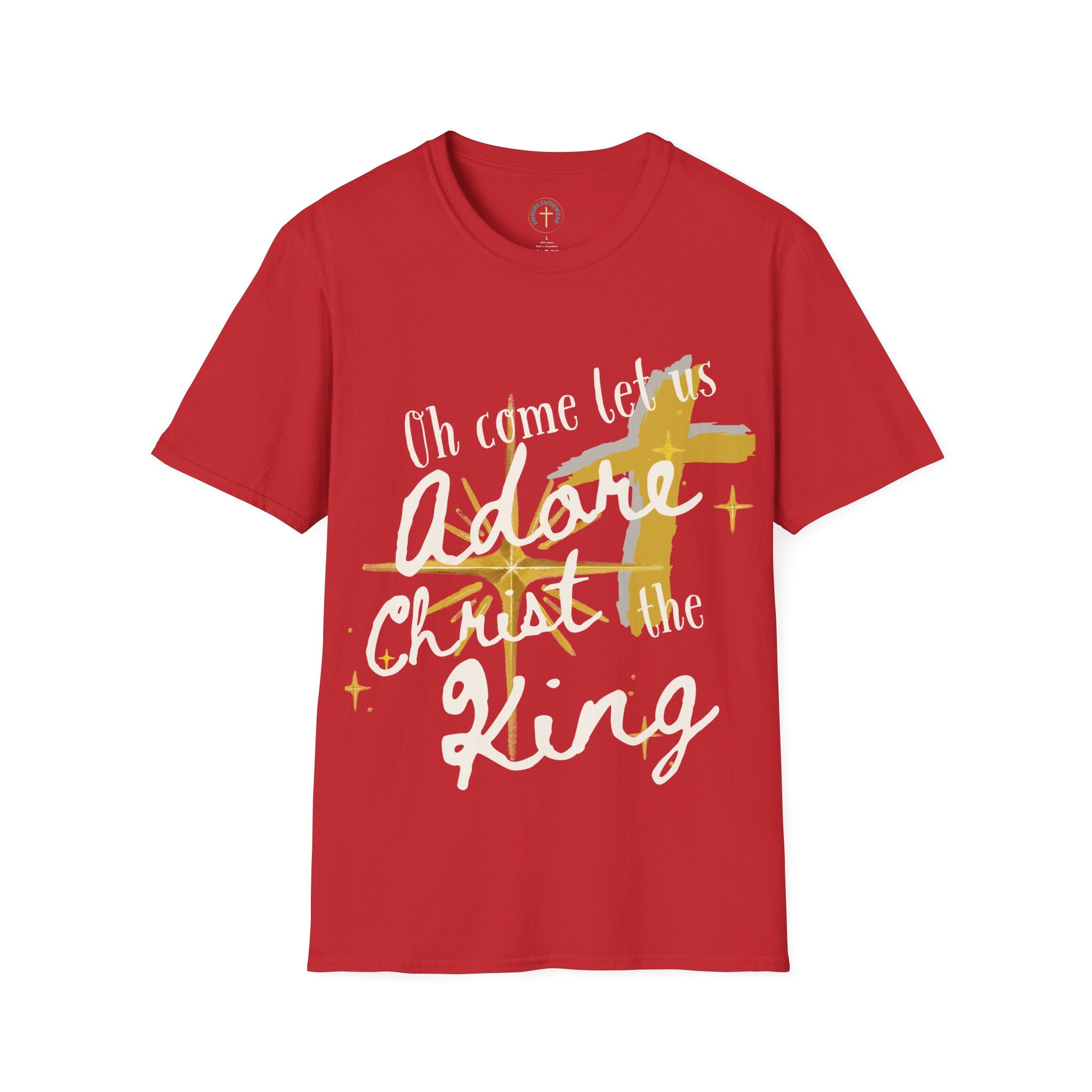 Adore christ the king v2. T-Shirt