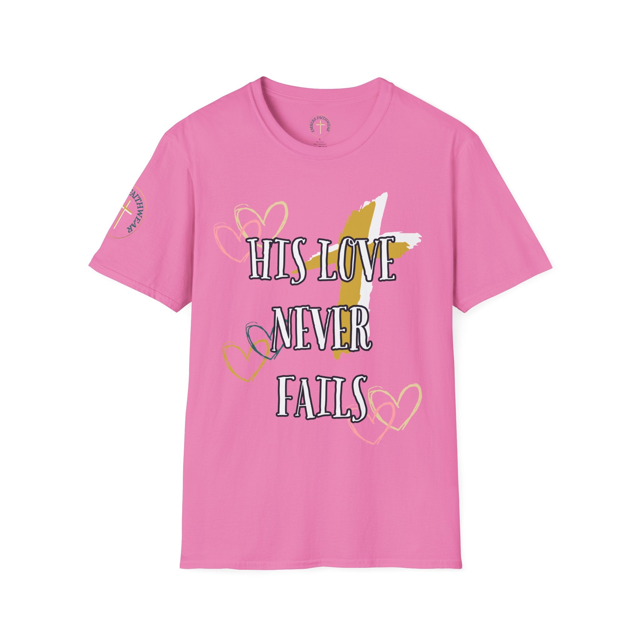 His love never fails. T-Shirt