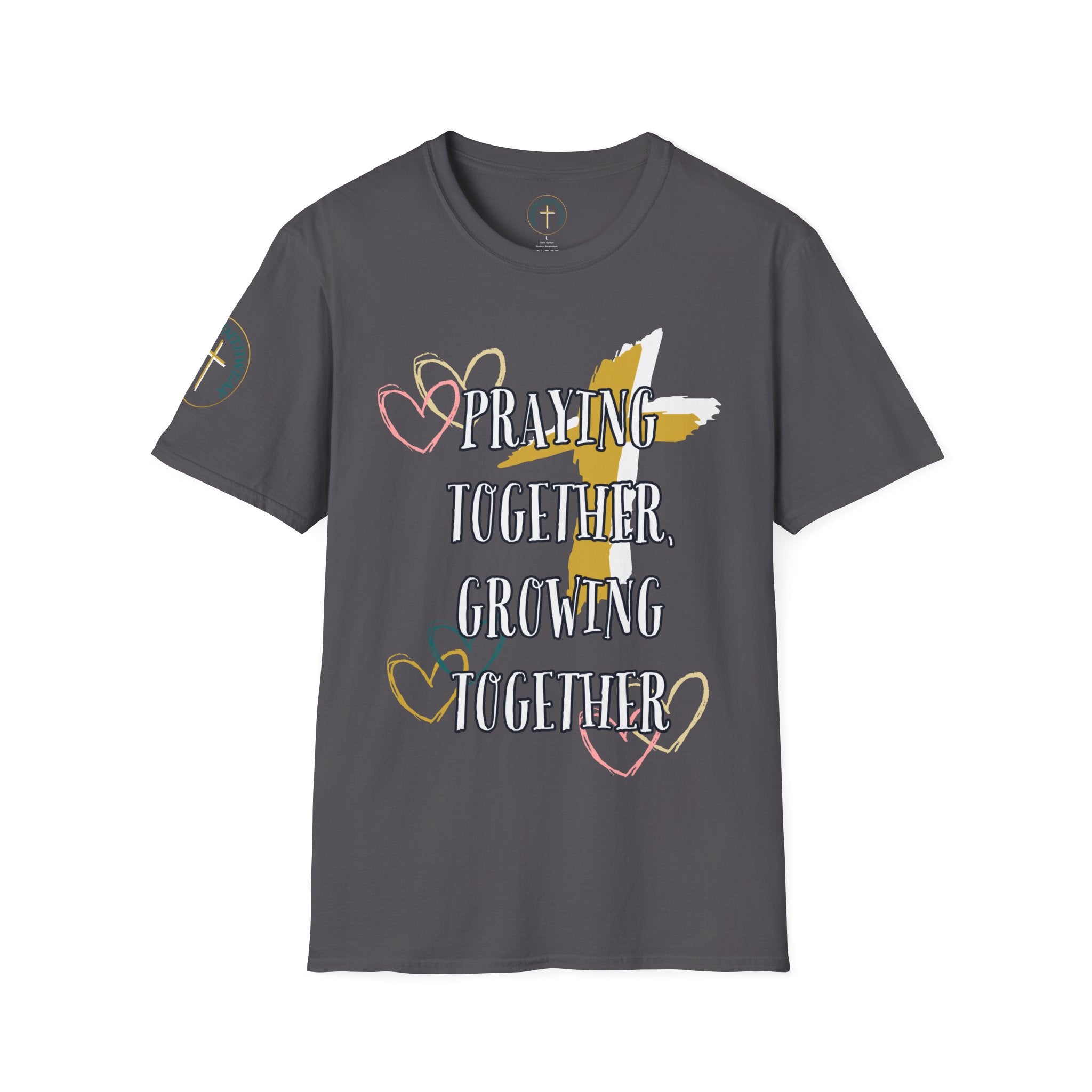 Praying together, Growing together. T-Shirt