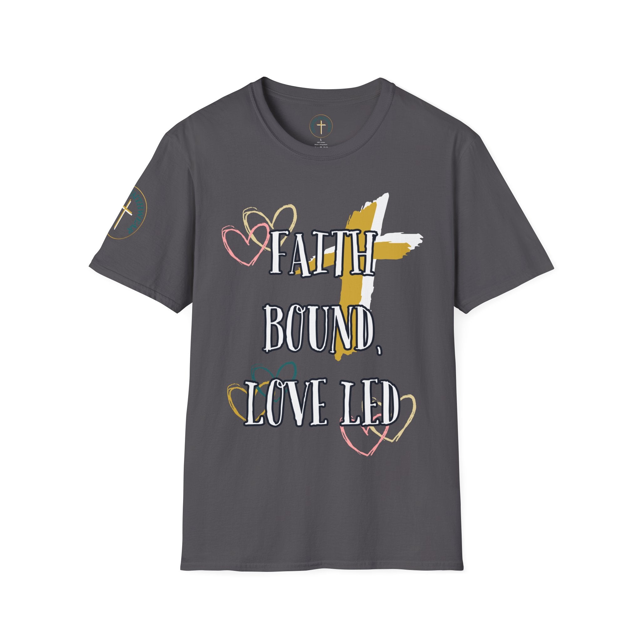 Faith bound, Love led. T-Shirt