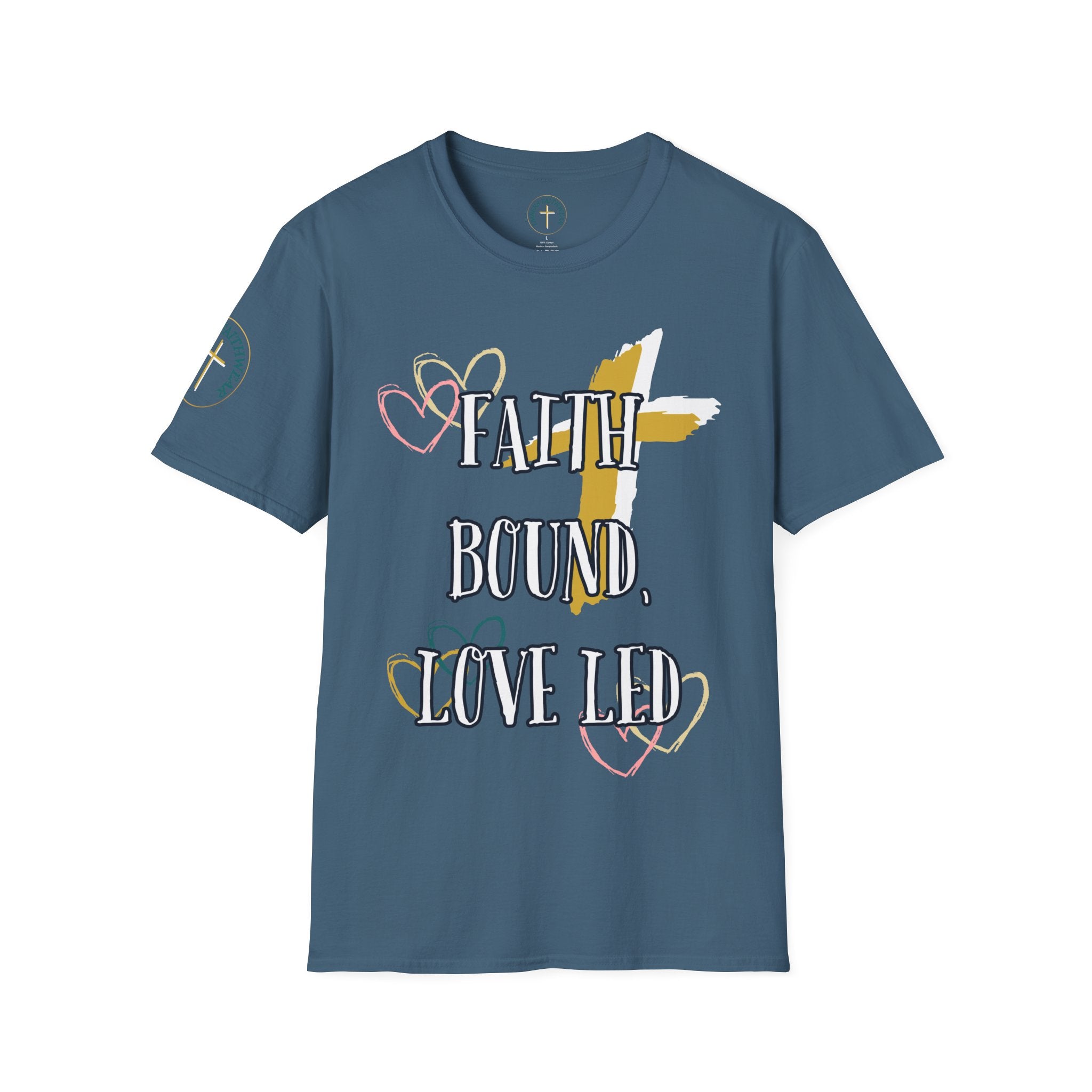 Faith bound, Love led. T-Shirt