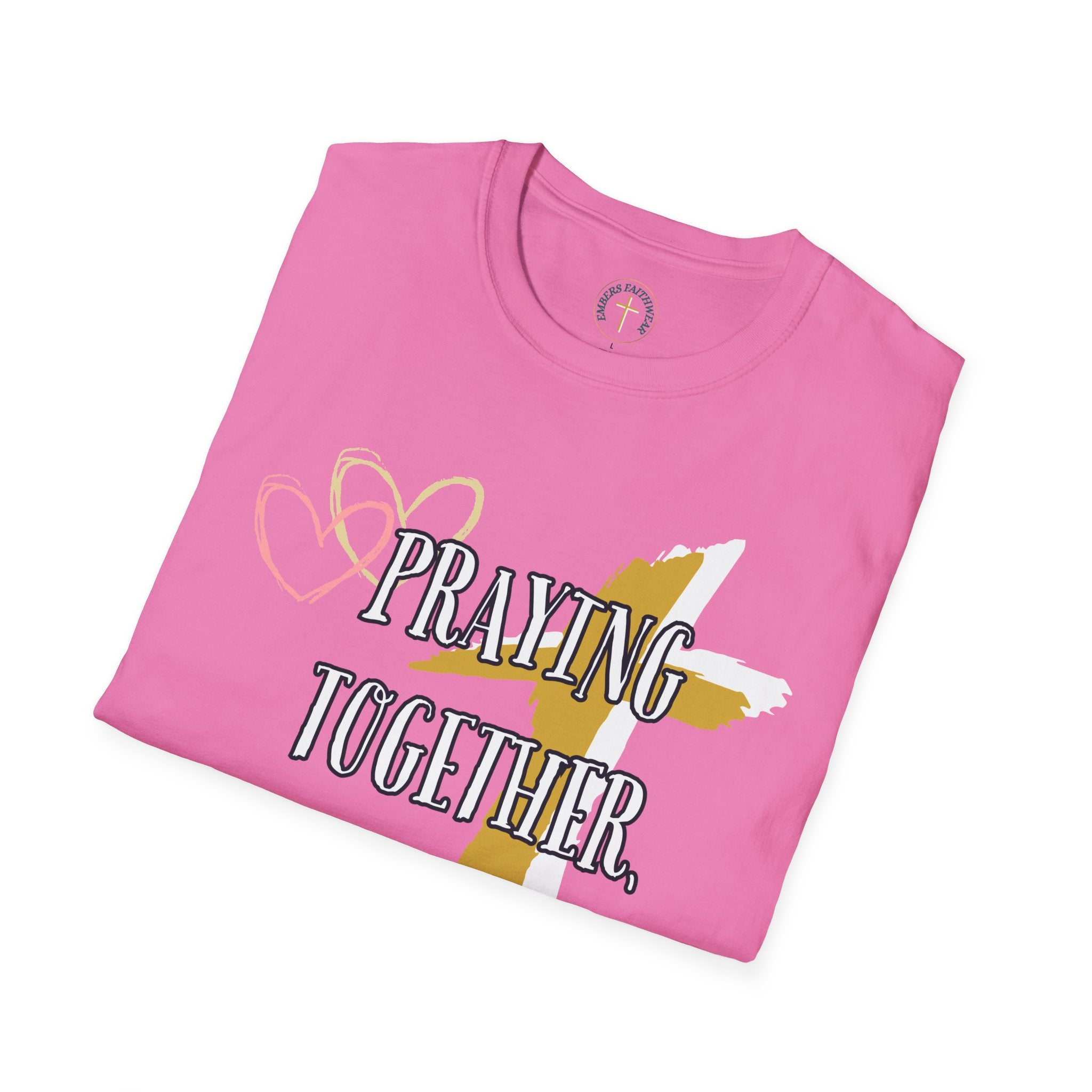 Praying together, Growing together. T-Shirt