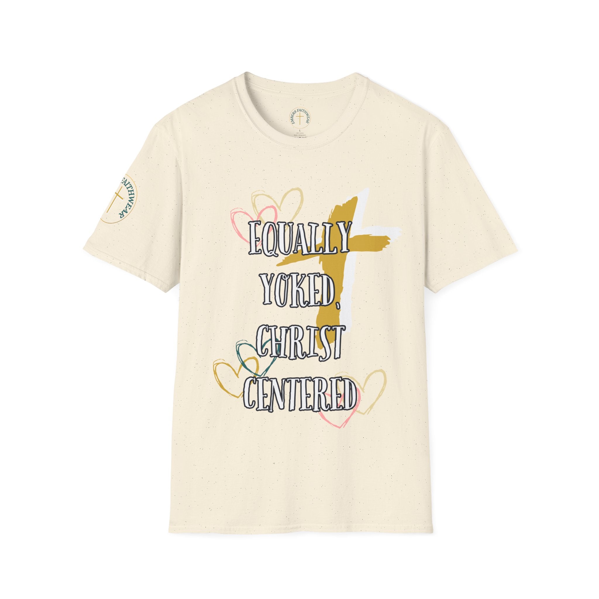 Equally yoked, Christ centered. T-Shirt