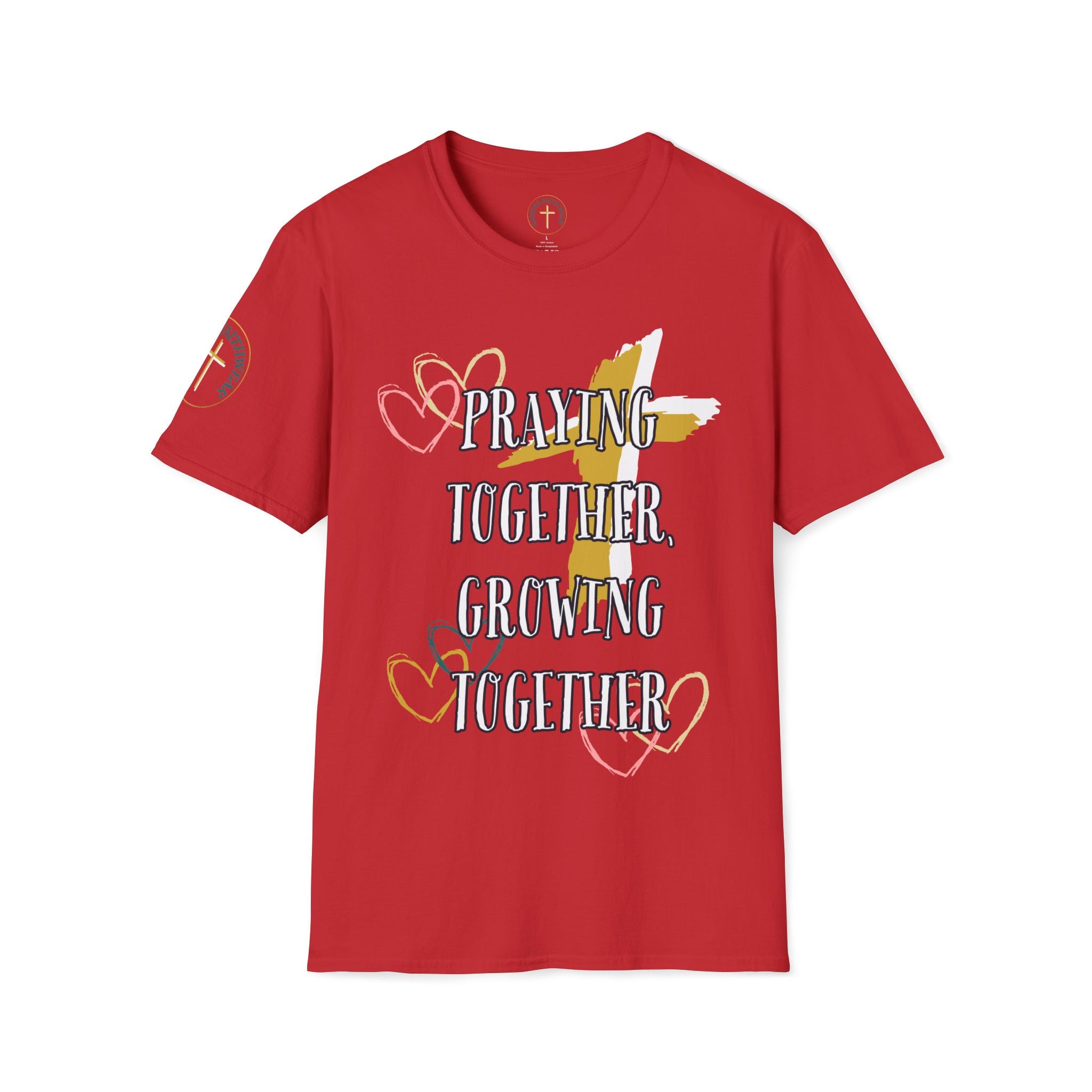 Praying together, Growing together. T-Shirt
