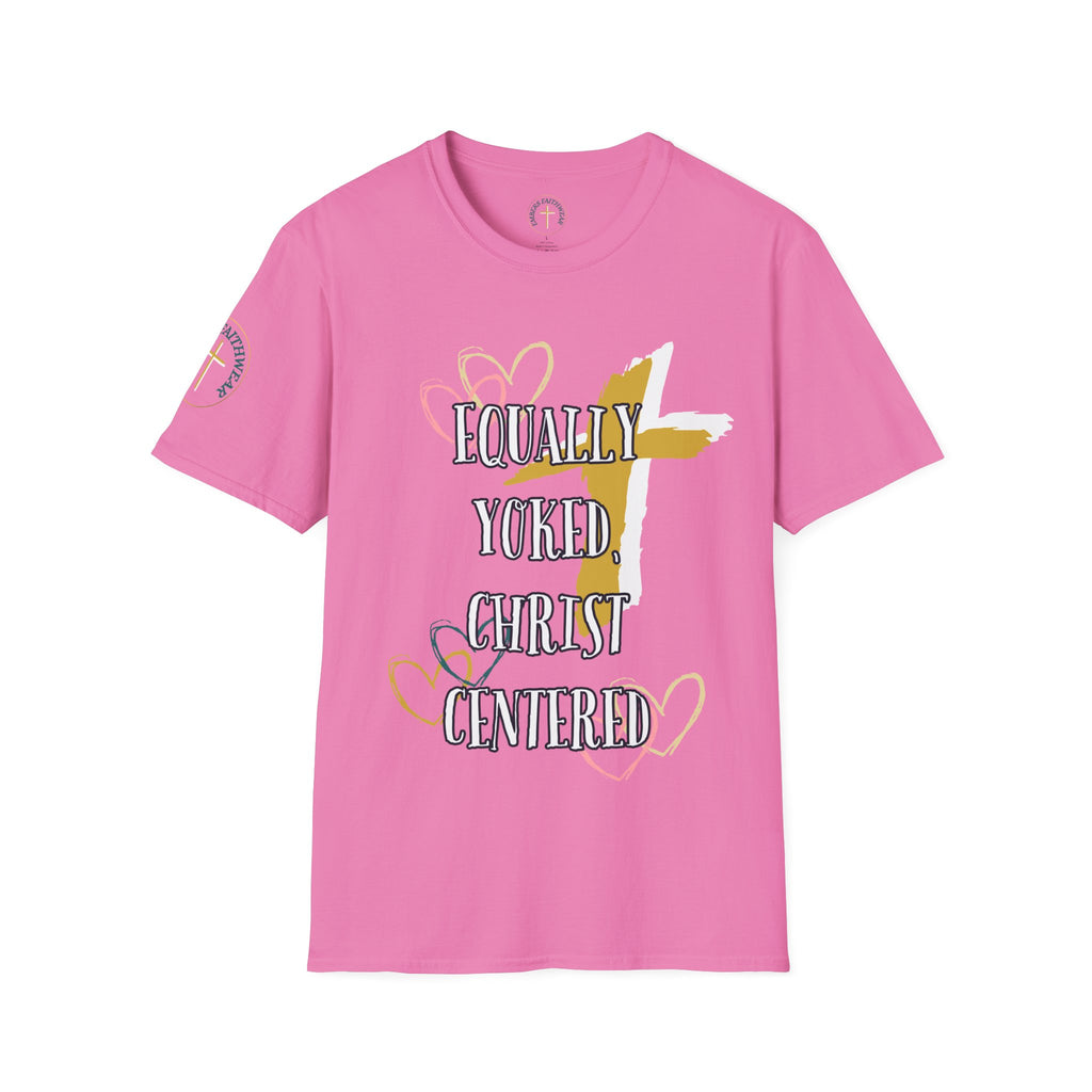 Equally yoked, Christ centered. T-Shirt