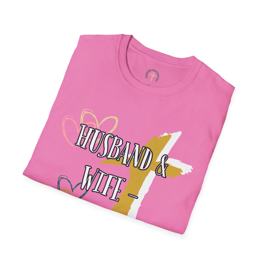 Husband & Wife - United in Christ. T-Shirt