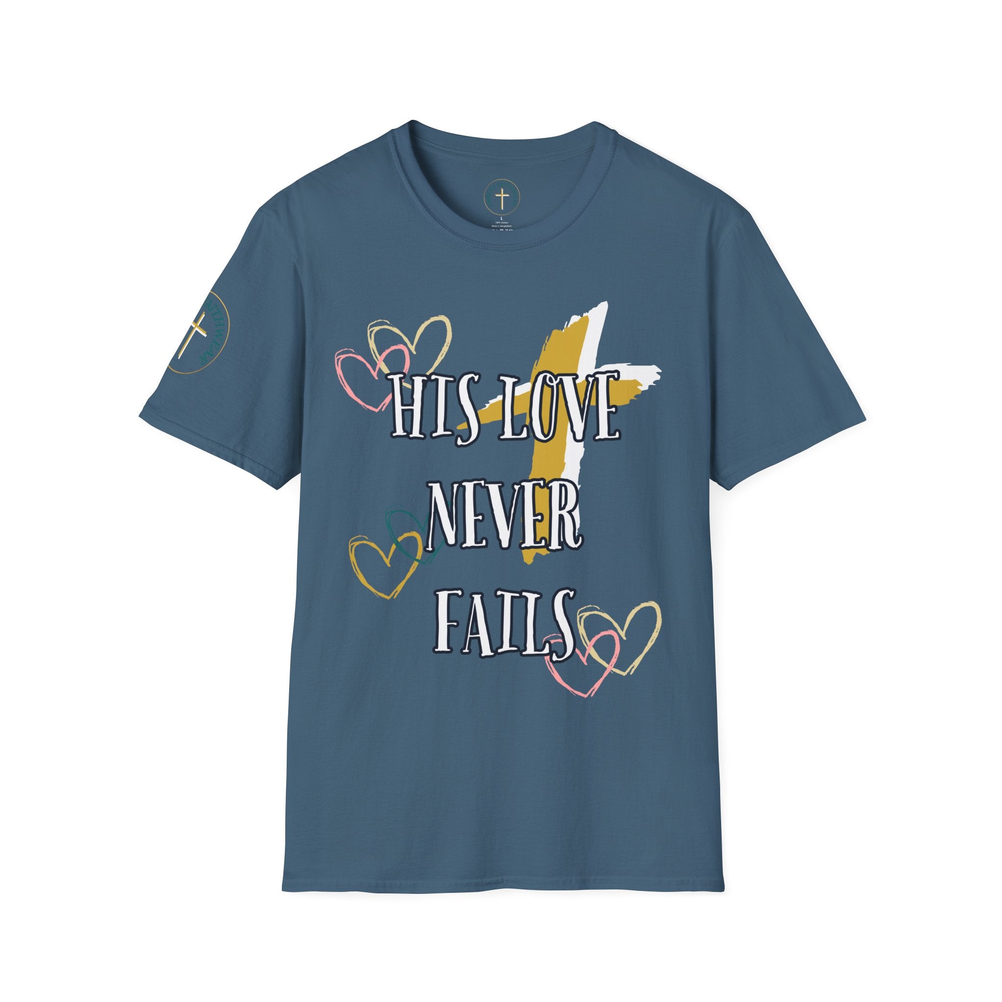 His love never fails. T-Shirt
