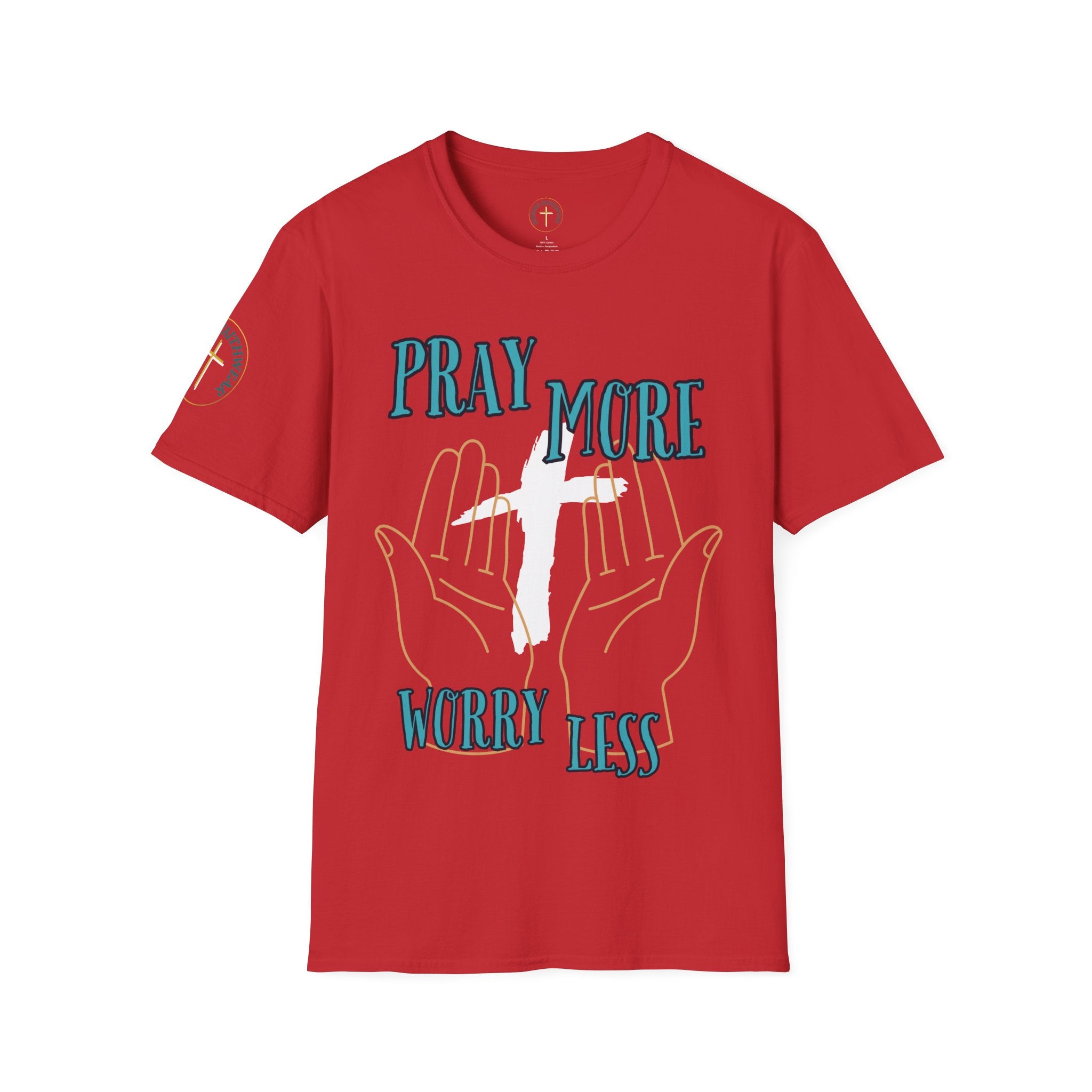 Pray more worry less. T-Shirt
